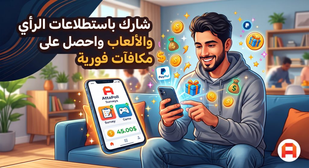 تحميل تطبيق AttaPoll لربح المال 2026